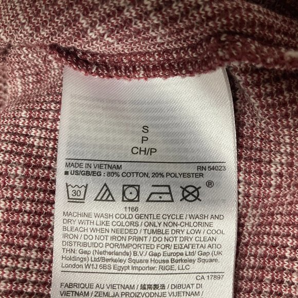 Mens Lot of 2 Lightweight Sweaters: A/X Blue & Banana Rep Red Wine Size Small - Picture 10 of 10